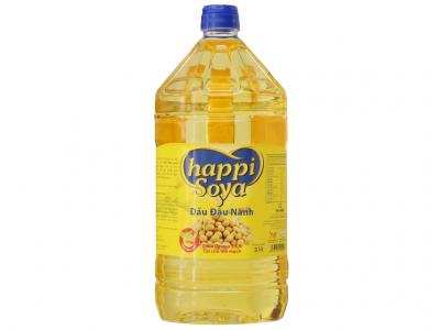 Dầu đậu nành Happi Soya can 2 lít