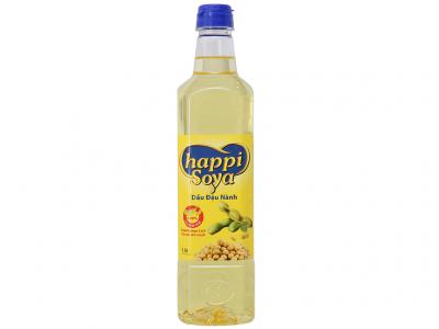 Dầu đậu nành Happi Soya chai 1 lít