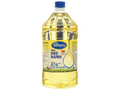 Dầu đậu nành nguyên chất Simply can 2 lít