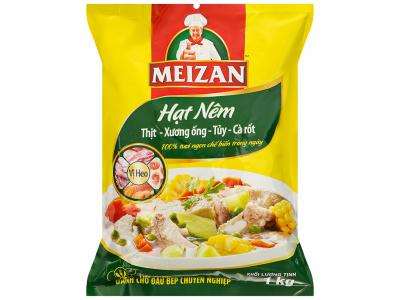 Hạt nêm vị heo Meizan thịt, xương ống, tủy & cà rốt gói 1kg