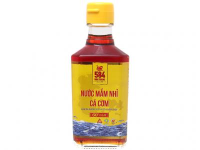 Nước mắm nhỉ cá cơm 584 Nha Trang 60 độ đạm chai 200ml