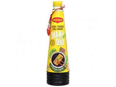 Nước tương đậu nành Maggi thanh dịu chai 450ml