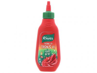 Tương ớt tròn 5 vị Knorr cay tê tê chai 220g