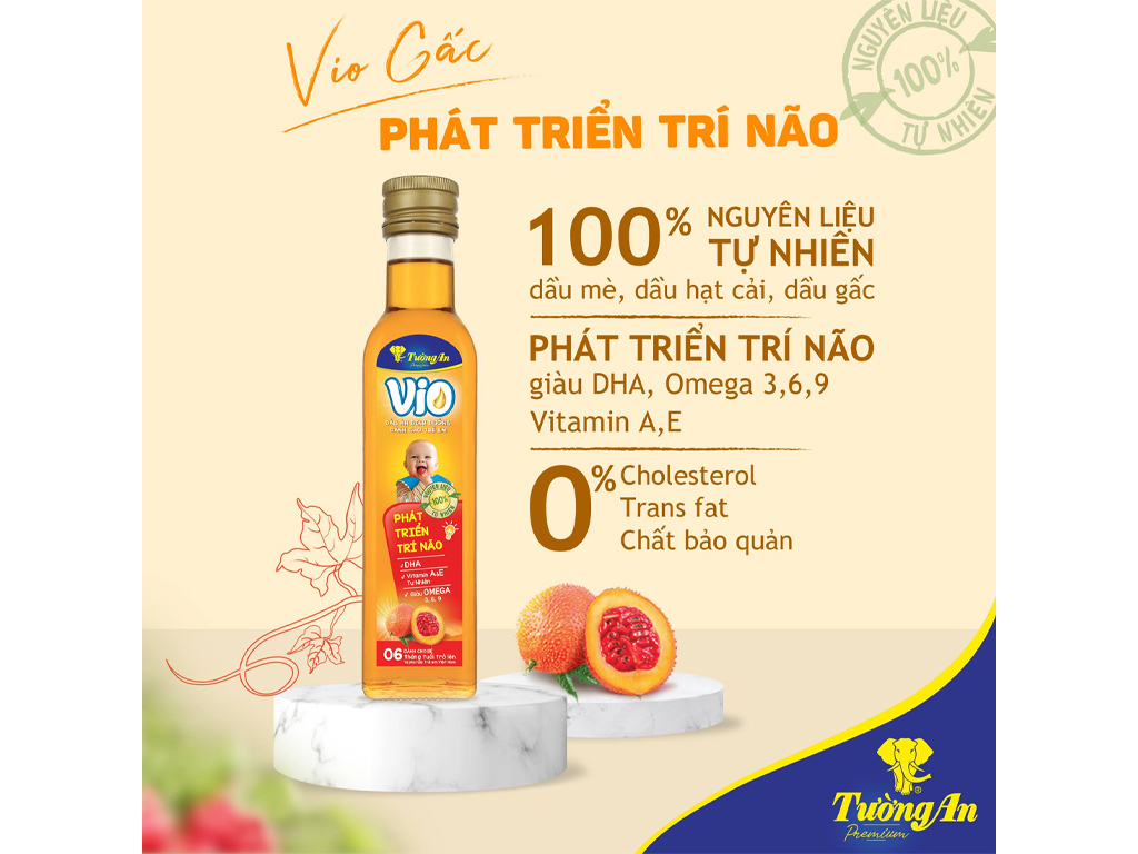 Dầu gấc cho bé Tường An chai 250ml giá tốt tại Bách hoá XANH