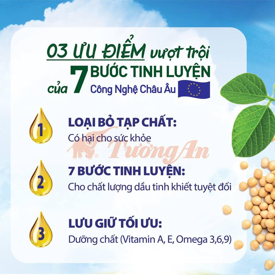 Công nghệ tinh chế dầu nành Tường An