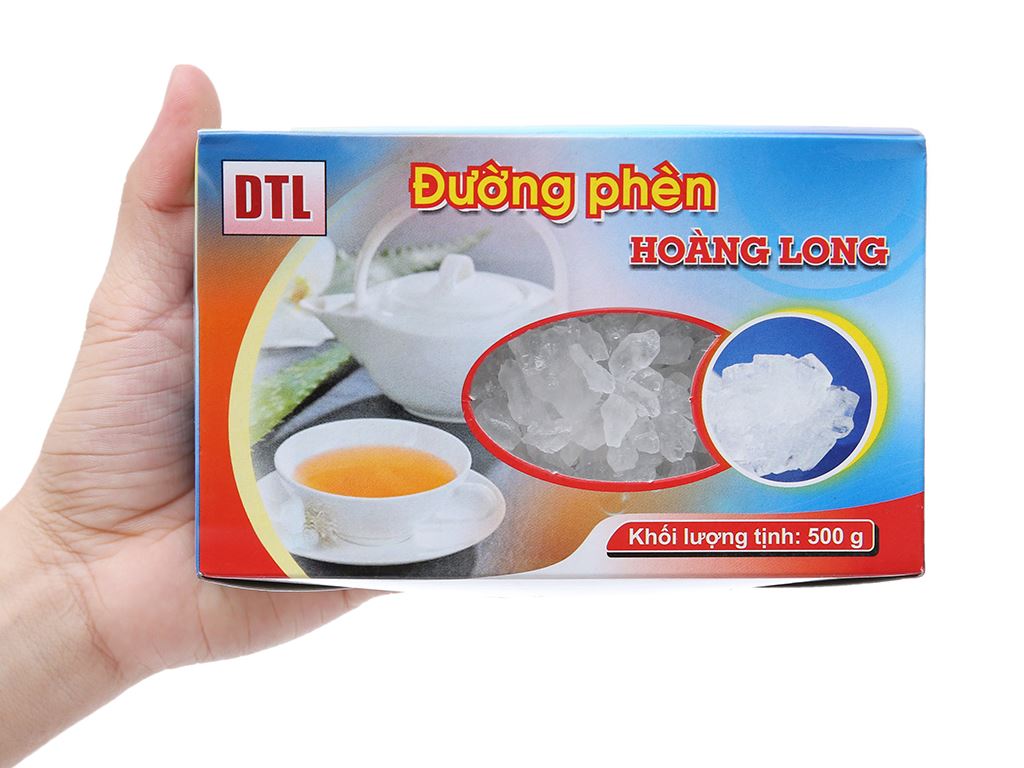 Đường phèn hạt to Hoàng Long hộp 500g 5