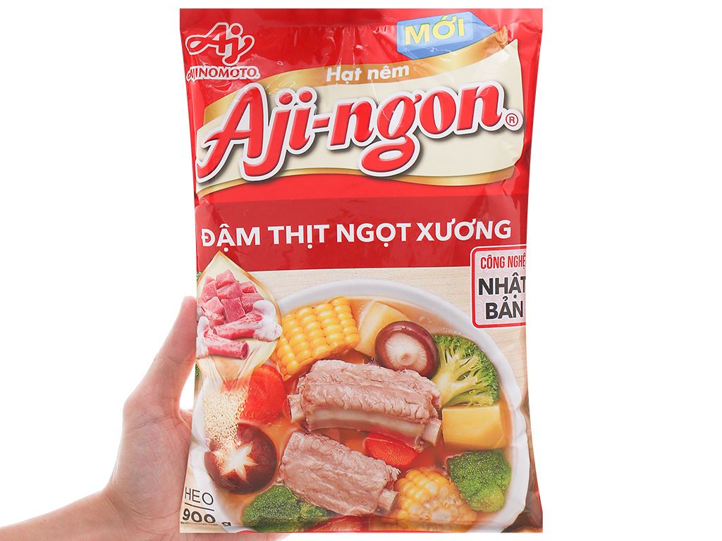 Hạt nêm vị heo Aji-ngon gói 900g 5