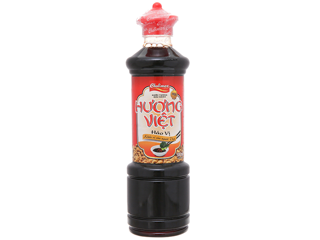 Nước tương đậu nành hảo vị Hương Việt chai 500ml 1