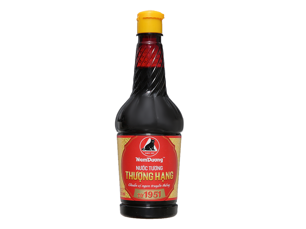 Nước tương thượng hạng Nam Dương chính hiệu Con Mèo Đen chai 210ml 1