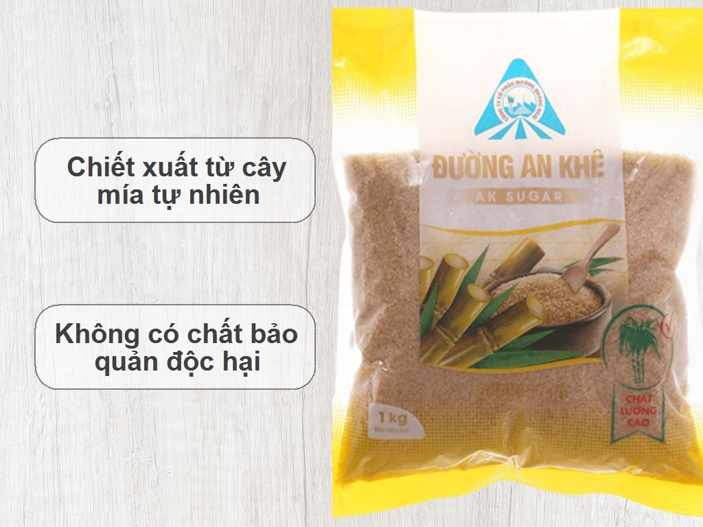 Đường vàng An Khê gói 1kg 1