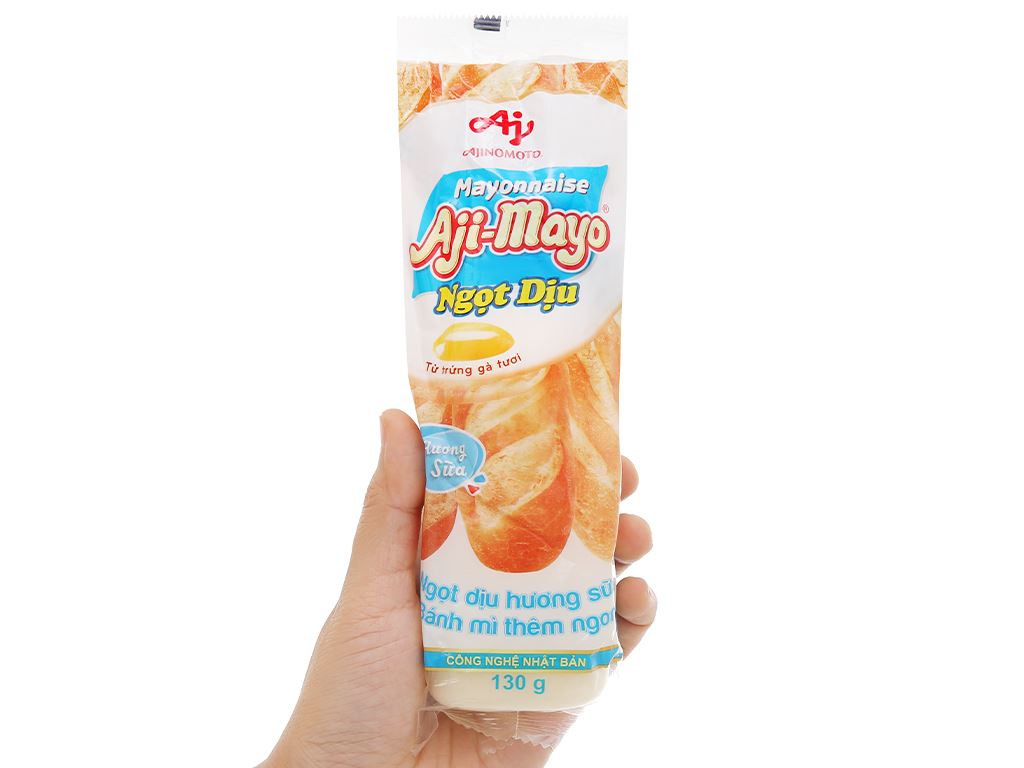 Sốt mayonnaise Aji-mayo Ajinomoto Ngọt dịu chai 130g 4