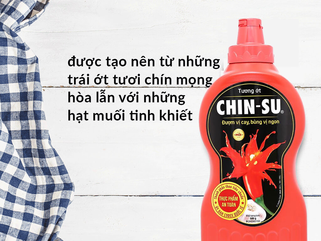 Tương ớt Chinsu chai 500g 2