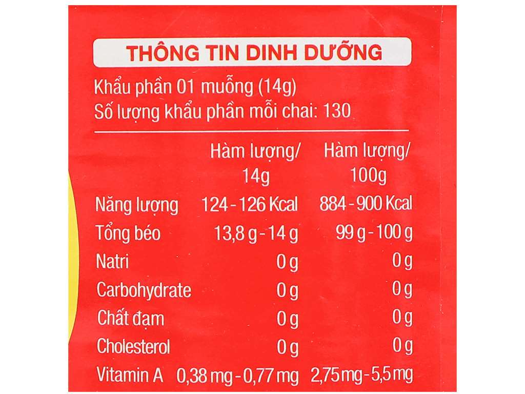 Dầu thực vật Nakydaco Cooking Oil can 2 lít 6