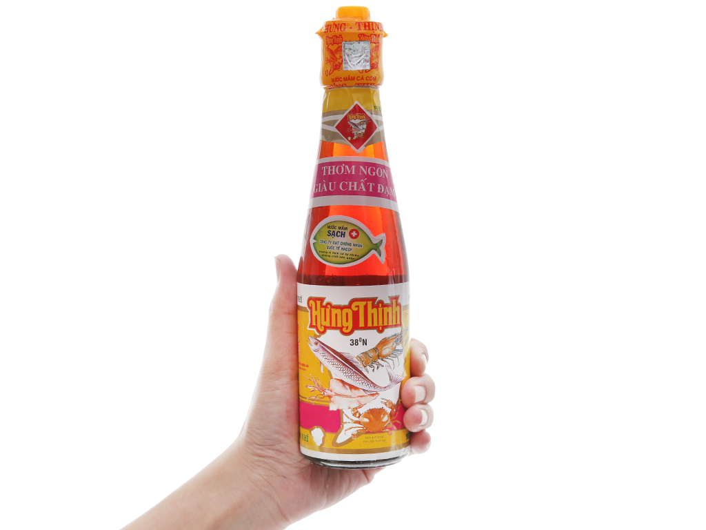 Nước mắm cá cơm Hưng Thịnh 38 độ đạm chai 200ml 5