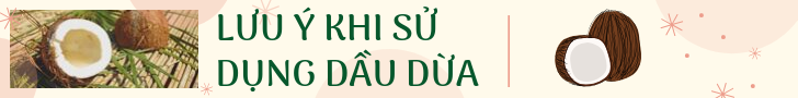 Lưu ý sử dụng dầu dừa